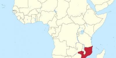 Mapa de Moçambic àfrica