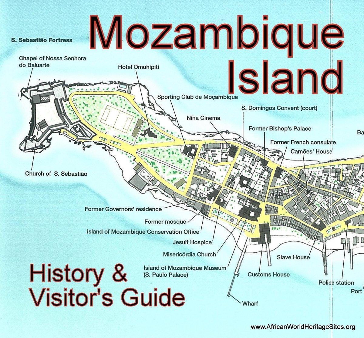 mapa de l'illa de Moçambic