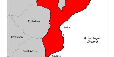 Mapa de Moçambic malària